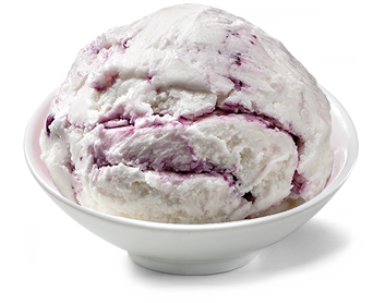 vanilla blueberri frozen greek yogurt gelato
