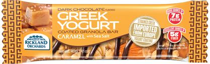 dark chocolate caramel greek yogurt garanola bar