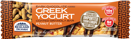 dark chocolate and peanut butter greek yogurt garanola bar